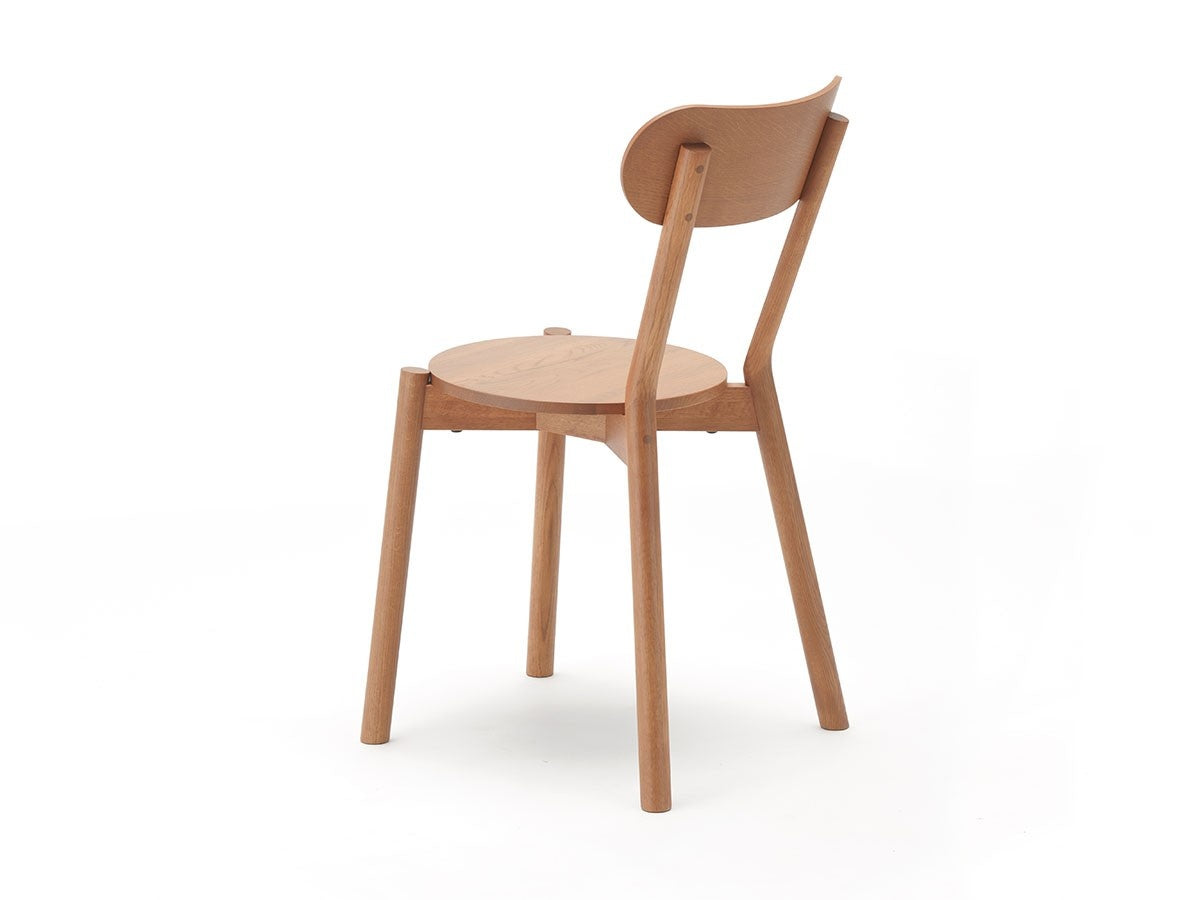 Chaise Castor à dossier brun, BIG-GAME — vue studio de trois quarts arrière n°46 | Antifer