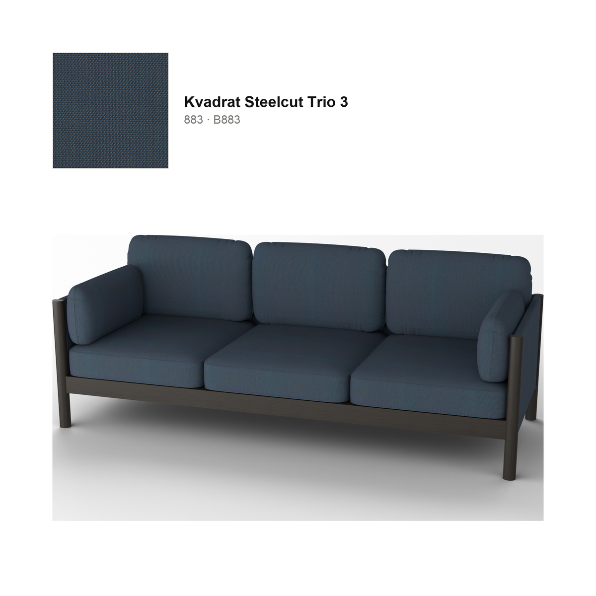 Castor Lobby Sofa Plus 3-Seater — Karimoku New Standard