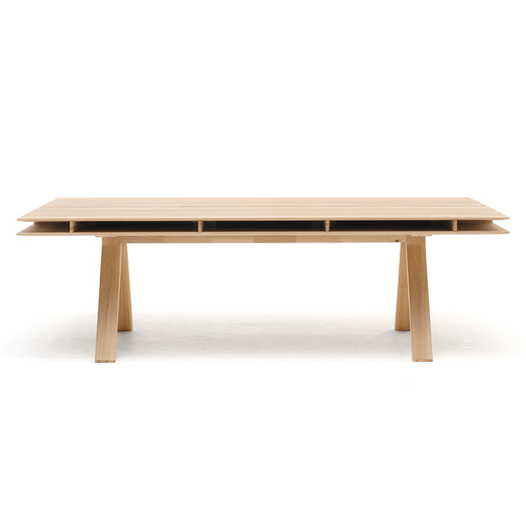 Bureau Spectrum DT 240 en chêne finition Pure Oak, Geckeler Michels pour Karimoku New Standard — vue studio n°5 | Antifer