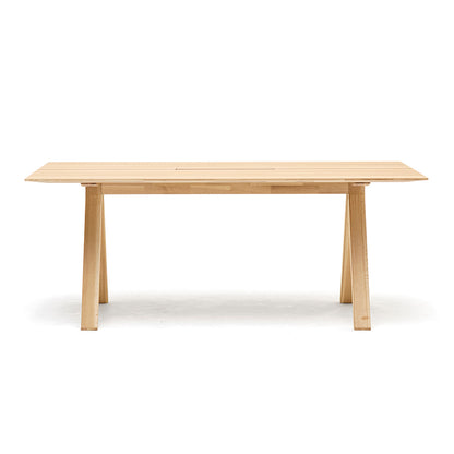 Bureau Spectrum ST 190 en chêne finition Pure Oak, Geckeler Michels pour Karimoku New Standard — vue studio n°14 | Antifer
