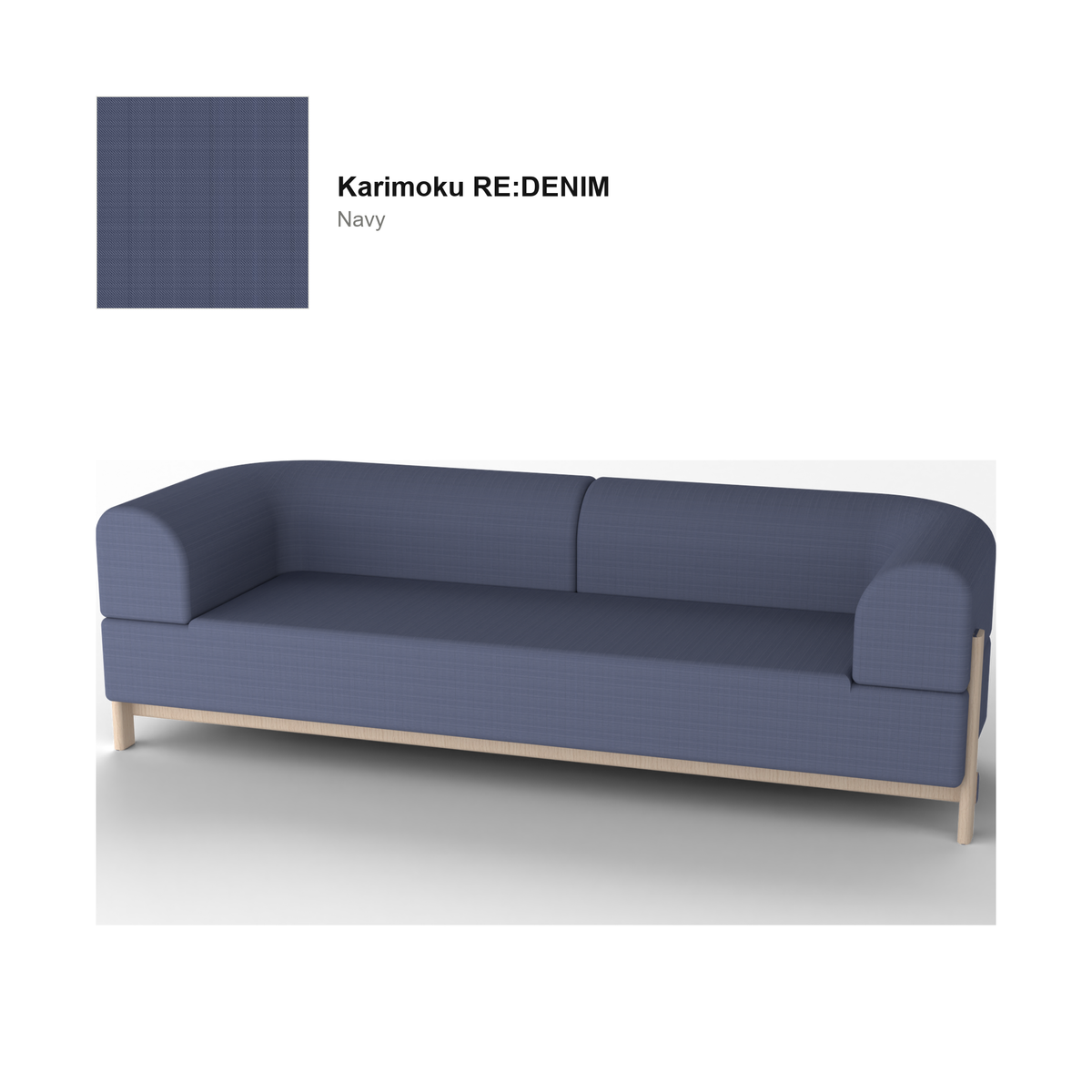 Elephant Sofa 3 places — Karimoku New Standard