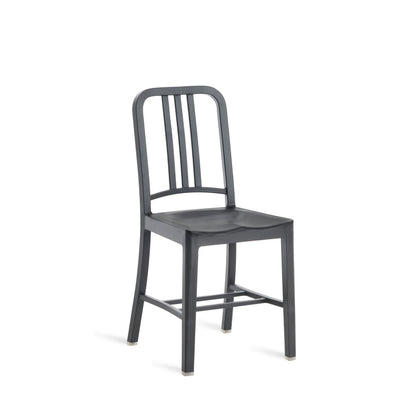 Emeco 111 Navy chair in recycled rPET — charcoal, side view — design Emeco | Antifer
