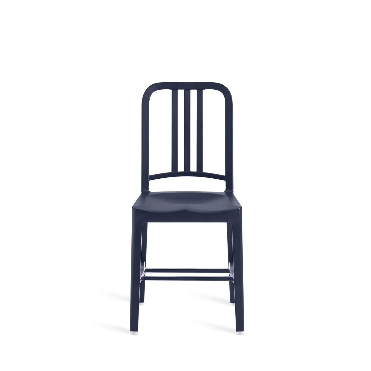 Emeco 111 Navy Chair in a restaurant setting — recycled PET, stackable | Antifer