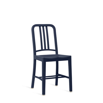 Emeco 111 Navy Chair in recycled PET, grey, catalogue view — durable stackable chair | Antifer