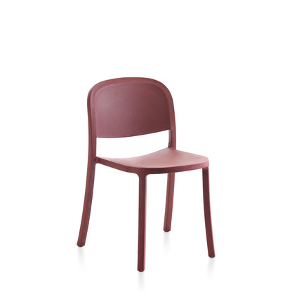 Chaise Emeco 1 Inch Reclaimed bleue en situation — design Jasper Morrison | Antifer