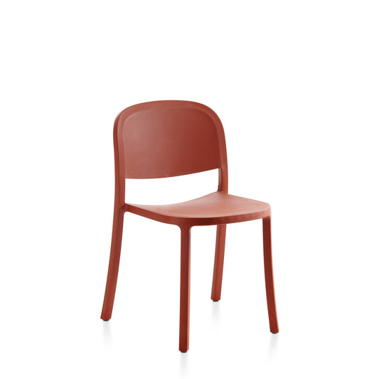 Chaise Emeco 1 Inch Reclaimed orange empilable — polypropylène recyclé — design Jasper Morrison | Antifer