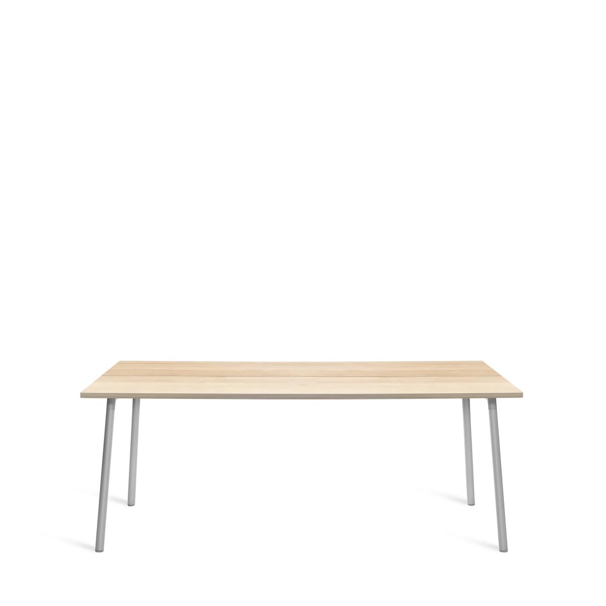 Table Run Emeco plateau frêne naturel pieds aluminium anodisé — vue catalogue — design Sam Hecht & Kim Colin | Antifer