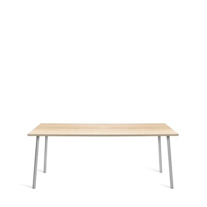 Table Run Emeco plateau frêne naturel pieds aluminium anodisé — vue catalogue — design Sam Hecht & Kim Colin | Antifer