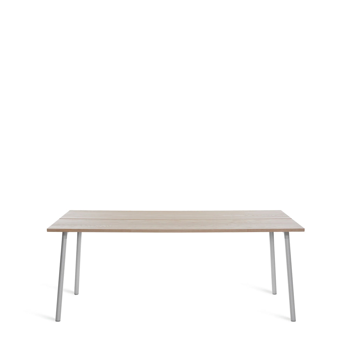 Table Run Emeco 183 cm frêne massif et aluminium — vue catalogue — design Sam Hecht & Kim Colin | Antifer