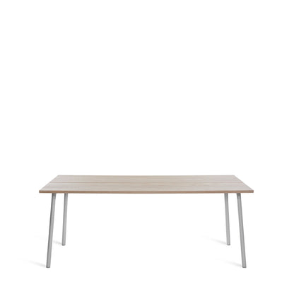 Table Run Emeco 183 cm frêne massif et aluminium — vue catalogue — design Sam Hecht & Kim Colin | Antifer