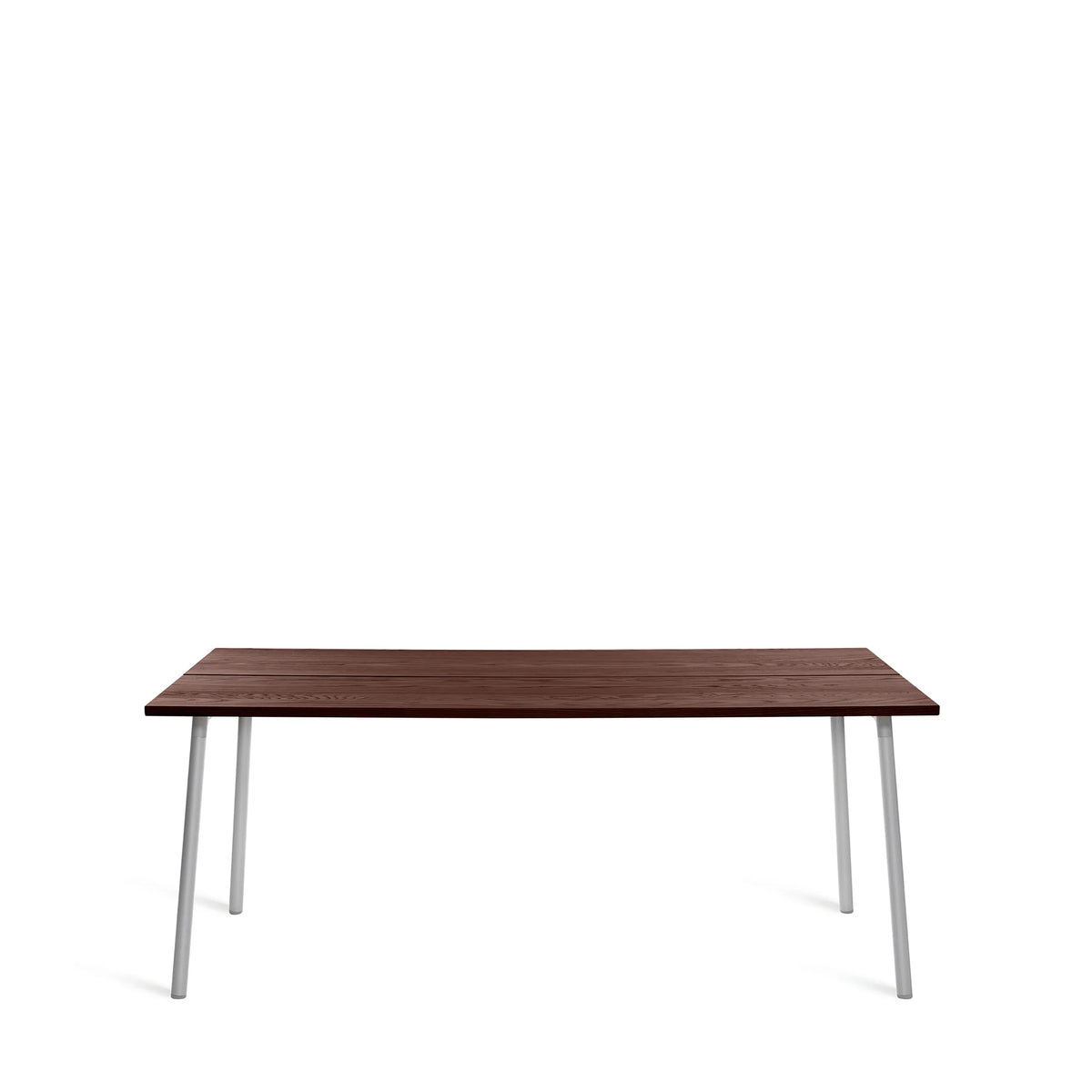Table Run Emeco 183 cm noyer massif et aluminium — vue catalogue — design Sam Hecht & Kim Colin | Antifer