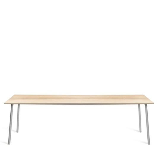 Table de repas Run Emeco 244 cm plateau accoya pour extérieur — design Sam Hecht & Kim Colin | Antifer