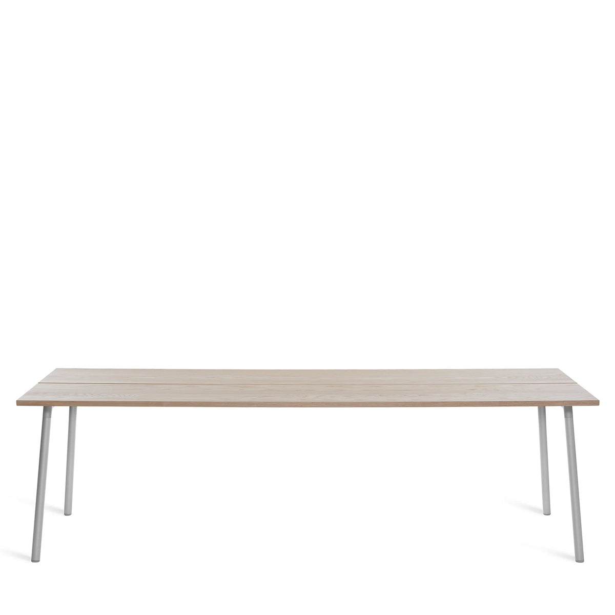 Table Run Emeco 244 cm frêne massif et aluminium — vue catalogue — design Sam Hecht & Kim Colin | Antifer