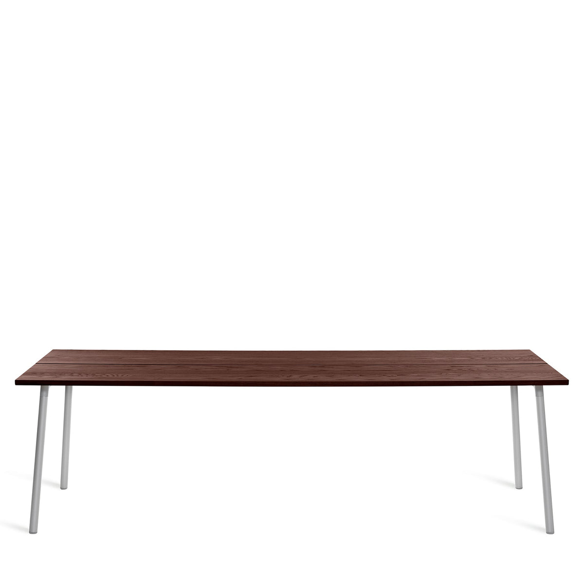 Table Emeco Run 244cm — Noyer, cadre aluminium