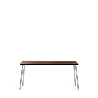 Scrivania Run Emeco 168 cm, piano in accoya per esterni e alluminio — vista catalogo — design Sam Hecht & Kim Colin | Antifer