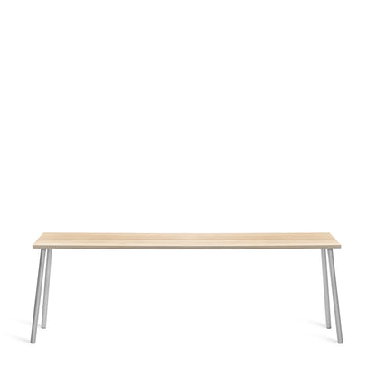 Scrivania Run Emeco 229 cm, piano in accoya per esterni e alluminio — vista catalogo — design Sam Hecht & Kim Colin | Antifer