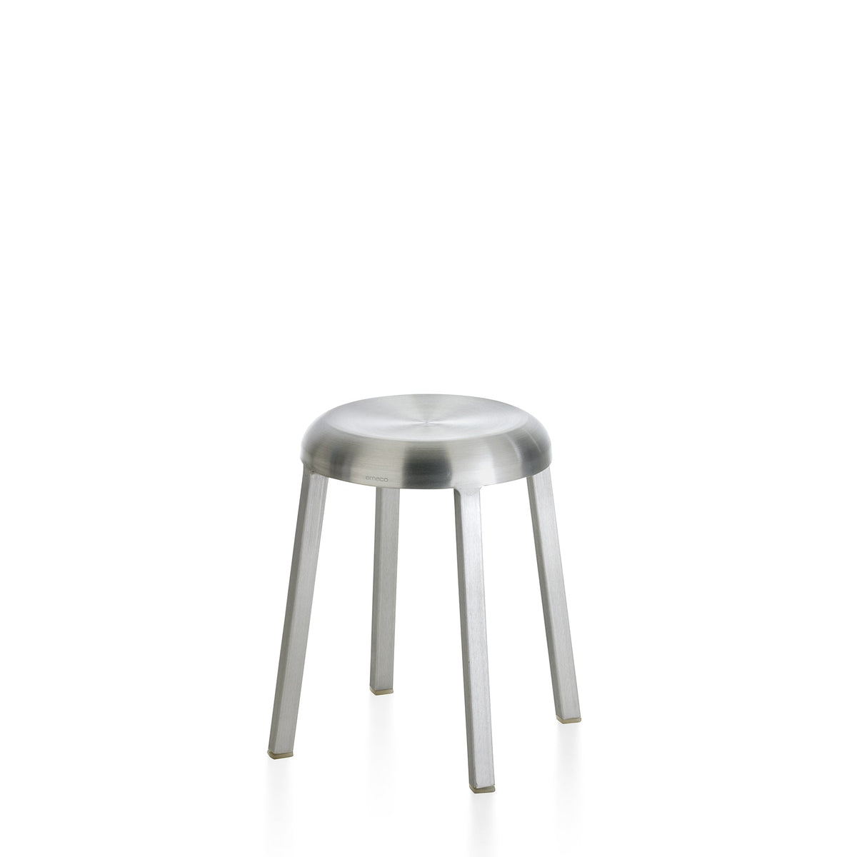 Tabouret Za 47,5 cm, aluminium brossé à la main — Emeco | Antifer