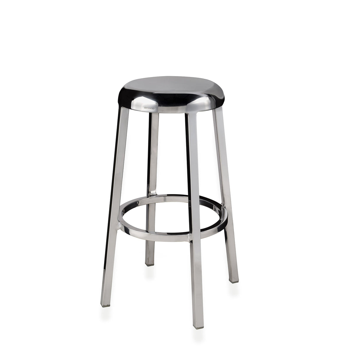 Tabouret Za bar 76 cm, aluminium poli à la main — Emeco | Antifer