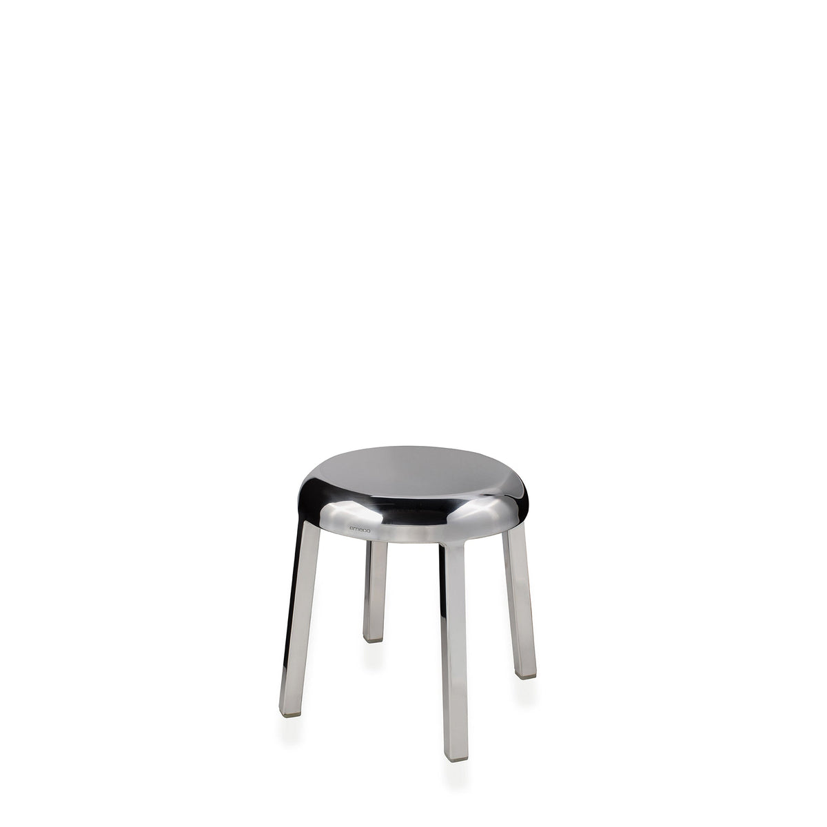 Tabouret Za Mini 35 cm, aluminium poli à la main — Emeco | Antifer