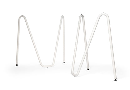 Tréteaux Sinus détail assemblage et finition acier — pied de table design | Antifer