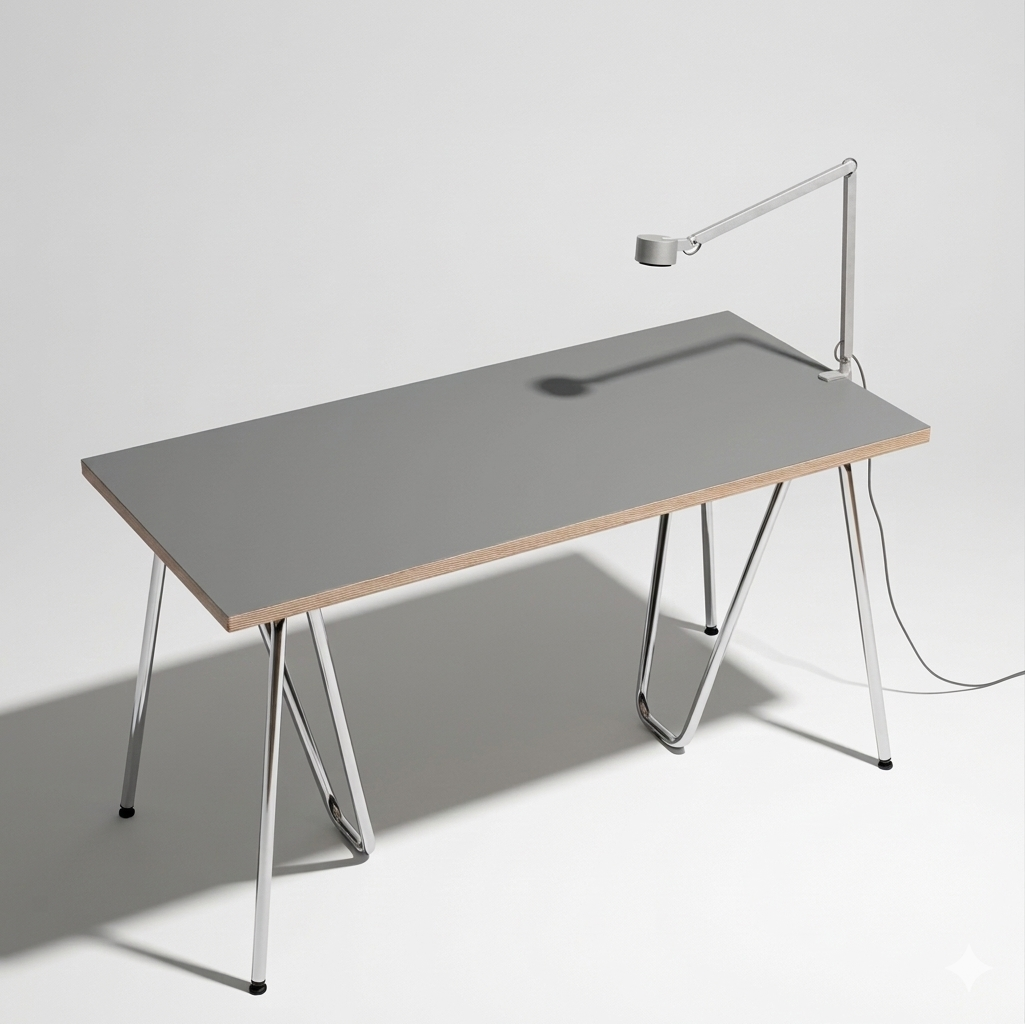 Plateau de table linoleum Forbo sur multiplex bouleau | Antifer