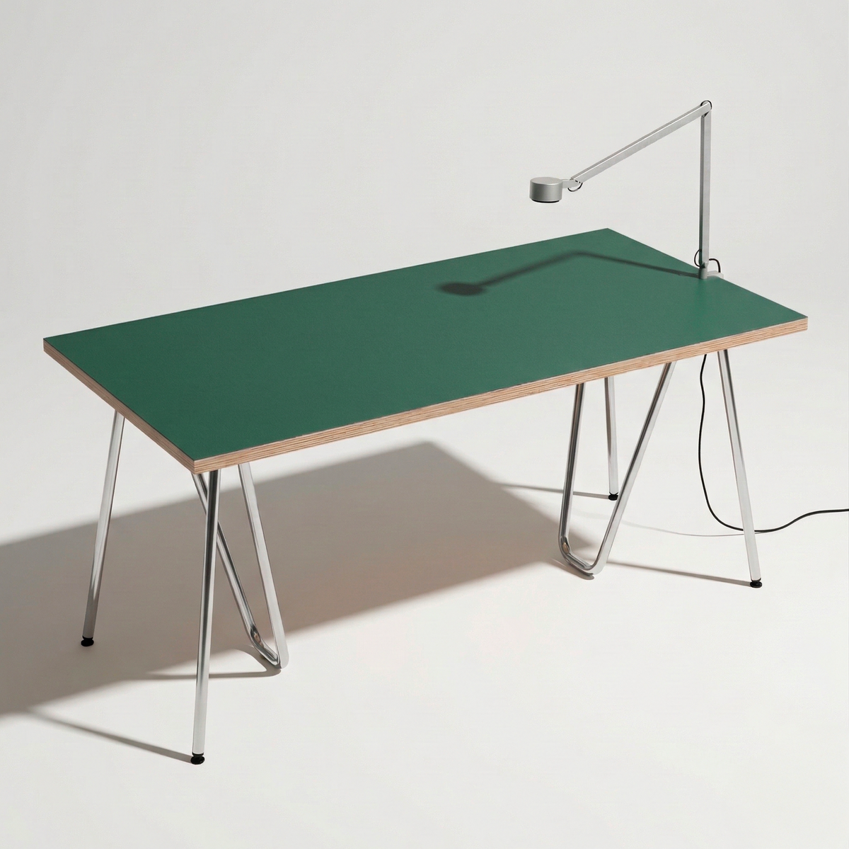 Plateau linoleum couleur olive - matière naturelle | Antifer