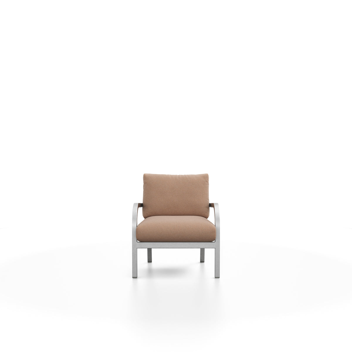 Fauteuil Navy Lounge Emeco, vue de face
