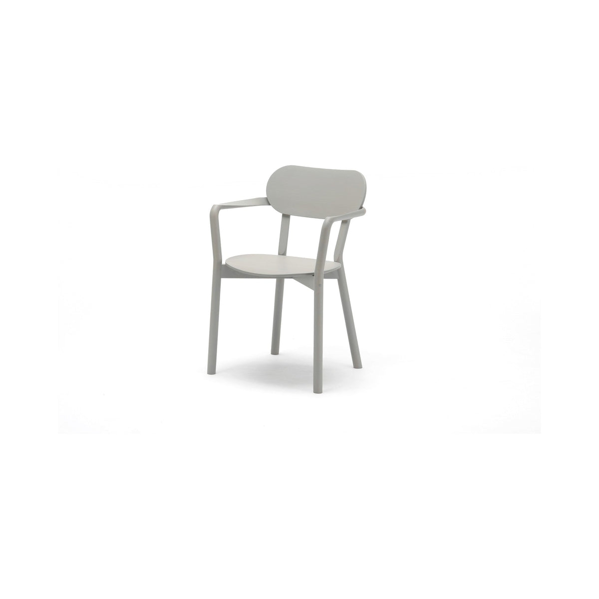 Fauteuil Castor Armchair Plus gris clair, BIG-GAME pour Karimoku New Standard — vue studio n°18 | Antifer