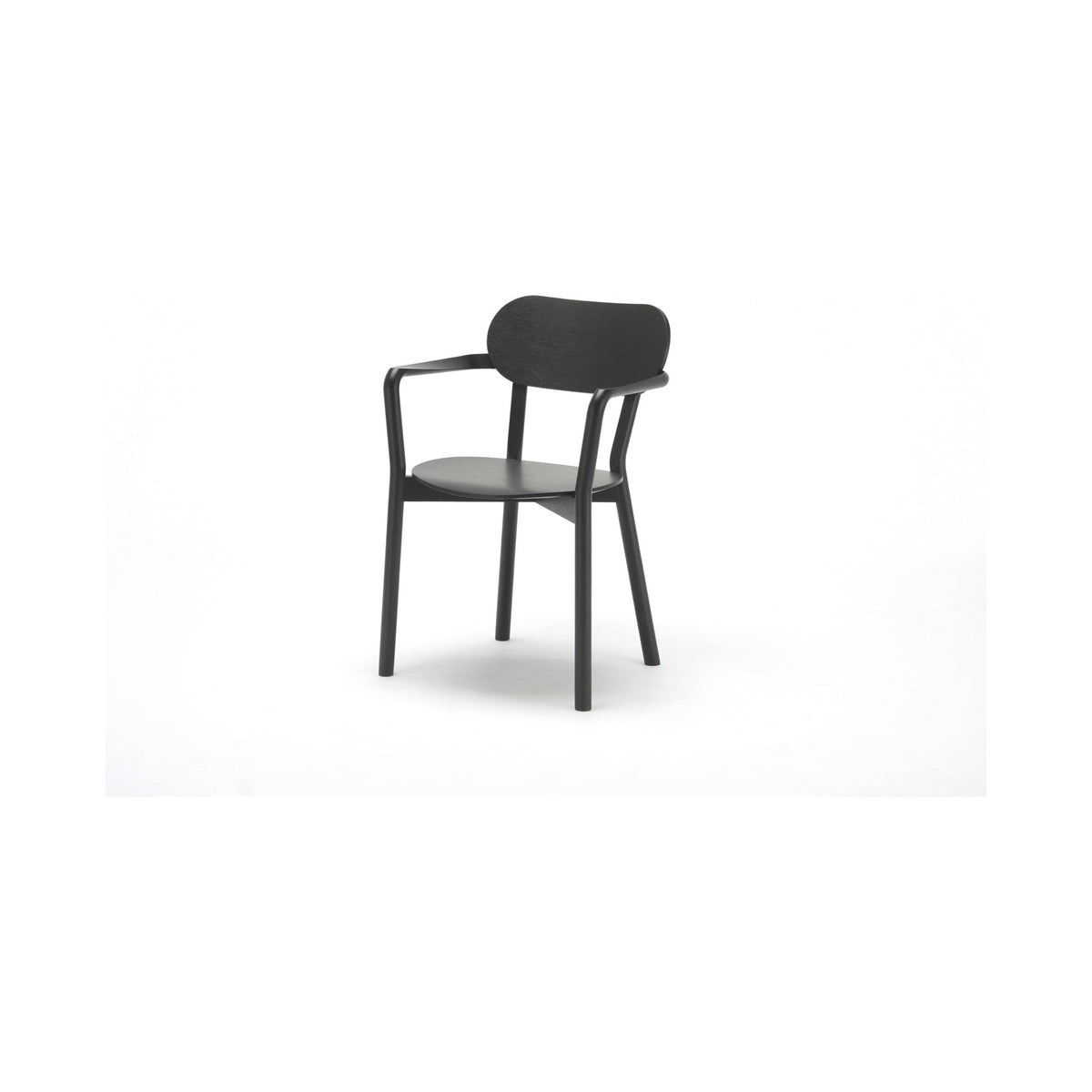 Fauteuil Castor Armchair Plus noir, BIG-GAME pour Karimoku New Standard — vue studio n°19 | Antifer