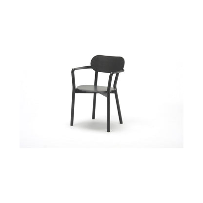Fauteuil Castor Armchair Plus noir, BIG-GAME pour Karimoku New Standard — vue studio n°19 | Antifer