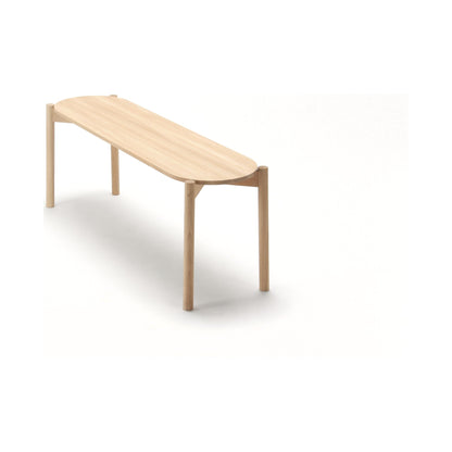 Banc de table Castor en chêne massif, BIG-GAME — vue studio de trois quarts rapprochée n°21 | Antifer