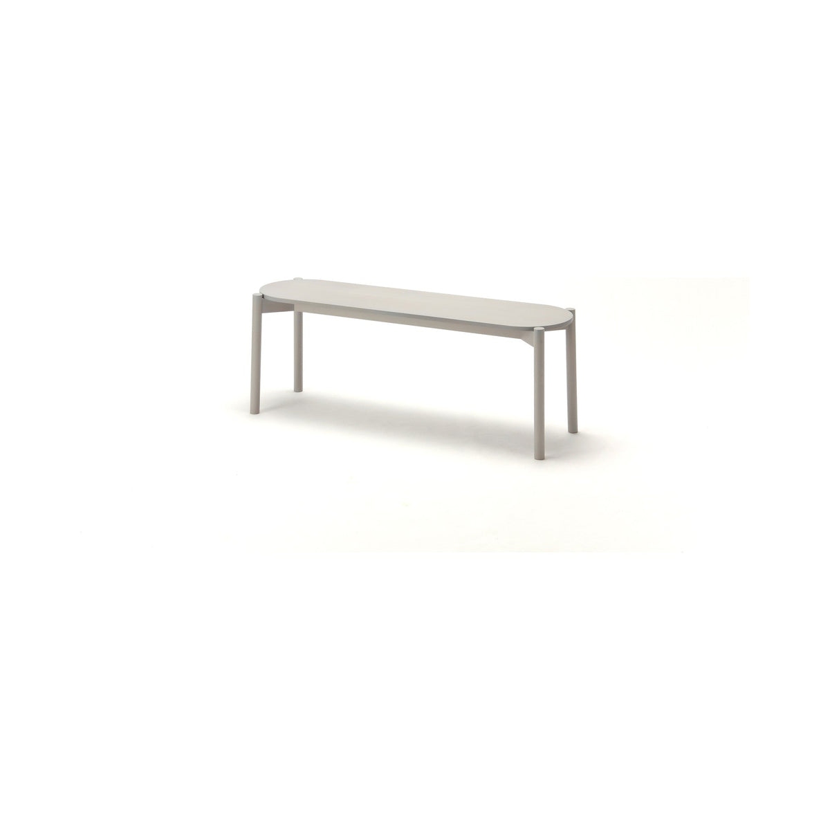 Banc de table Castor gris clair, BIG-GAME pour Karimoku New Standard — vue studio n°22 | Antifer