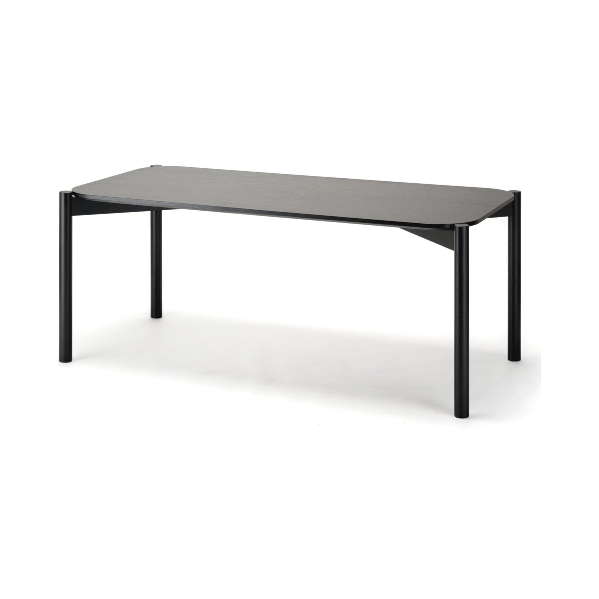 Table Castor 180 en chêne teinté noir, BIG-GAME pour Karimoku New Standard — vue studio n°18 | Antifer