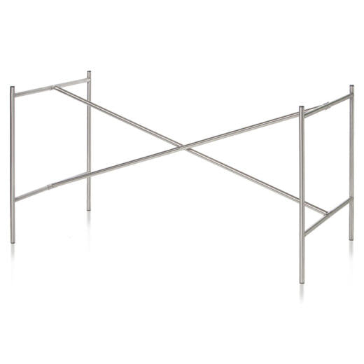 Siennafarbenes E2 Stahl-Tischbein, Dreiviertelansicht — minimalistisches Design | Antifer
