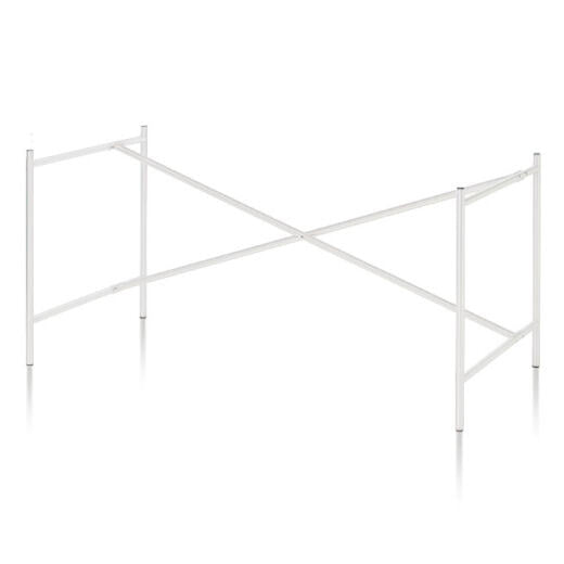 Schiefergraues E2 Stahl-Tischbein, Dreiviertelansicht — minimalistisches Design | Antifer