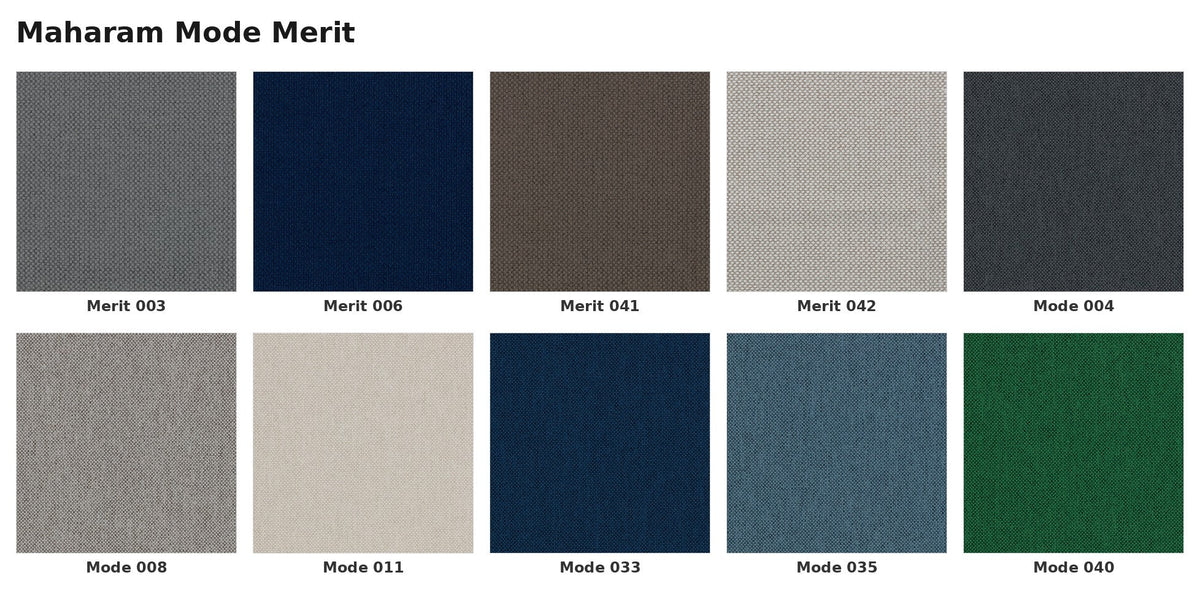 Nuancier des tissus Maharam Mode et Merit — Karimoku New Standard