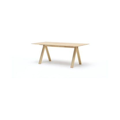 Bureau Spectrum en chêne massif, Geckeler Michels pour Karimoku New Standard — vue studio de trois quarts n°2 | Antifer