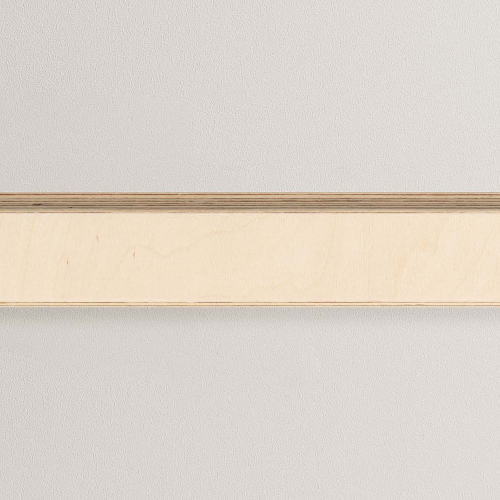 Rail mural Variand V01 sans accessoire — bouleau naturel — design Variand | Antifer