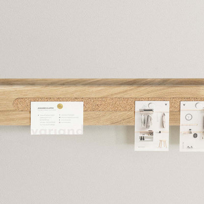 Rail mural Variand V02 avec bande à épingles — chêne — design Variand | Antifer