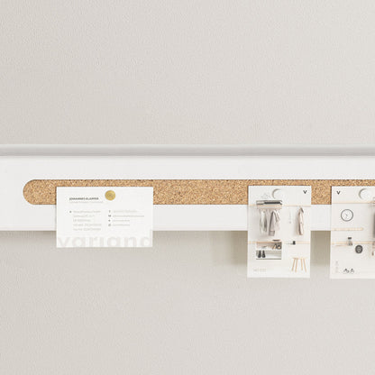 Rail mural Variand V02 avec bande à épingles — blanc — design Variand | Antifer