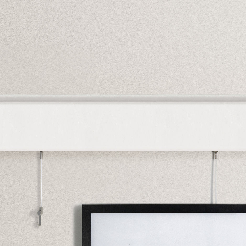 Rail mural Variand V03 avec cimaise — blanc — design Variand | Antifer