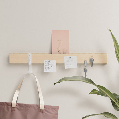 Rail mural Variand V04 aimants 60 cm — bouleau — design Variand | Antifer