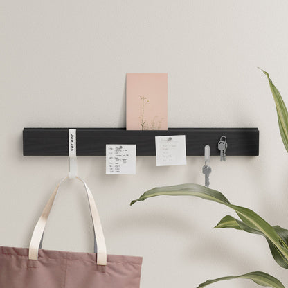 Rail mural Variand V04 aimants 60 cm — noir — design Variand | Antifer