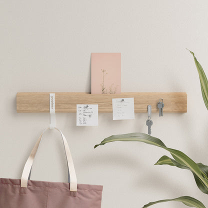 Rail mural Variand V04 aimants 60 cm — chêne — design Variand | Antifer