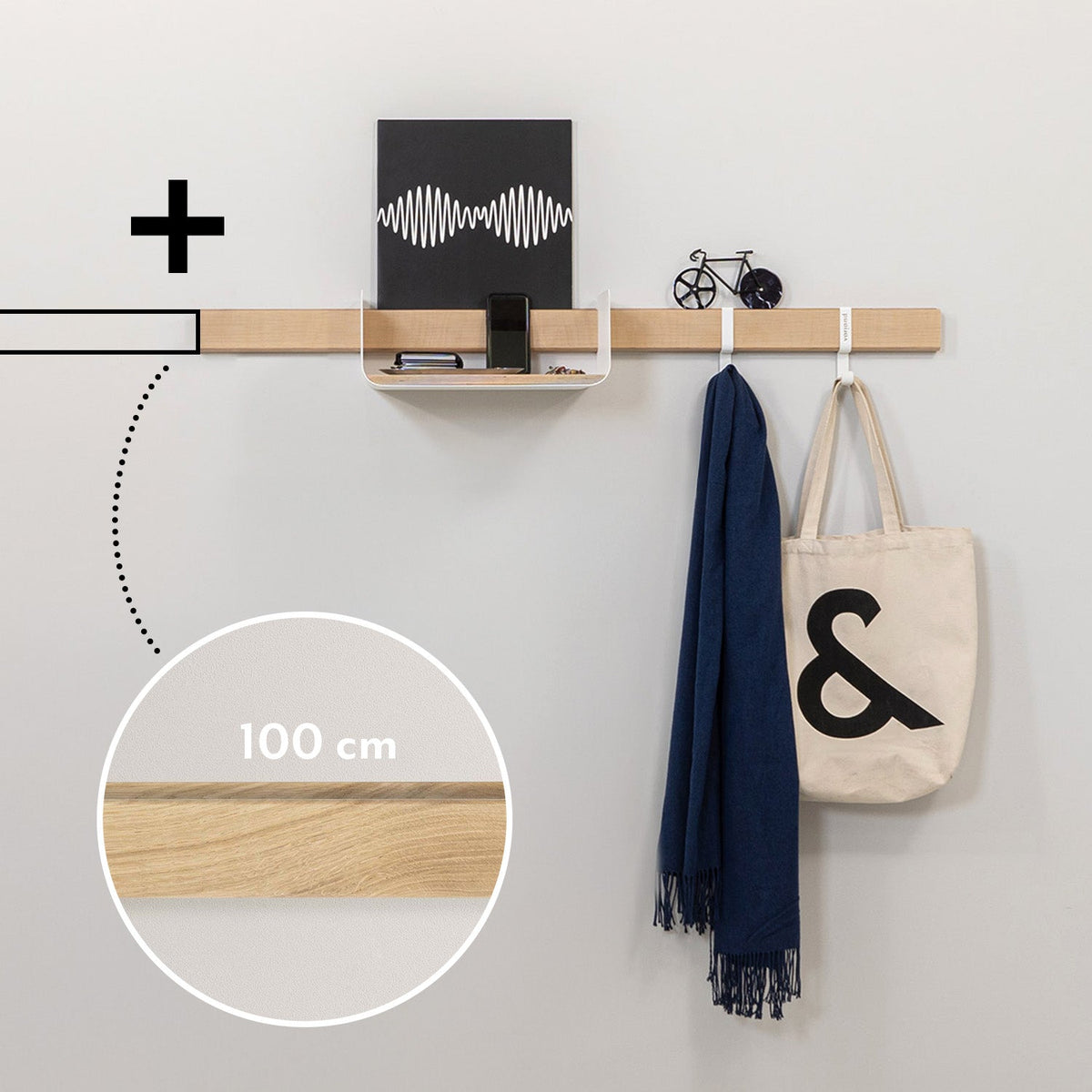 Vestiaire mural modulaire Variand E09 — rangement entrée polyvalent | Antifer