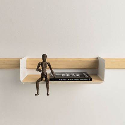 Variand A01 wall shelf — wall-rail mounting detail | Antifer