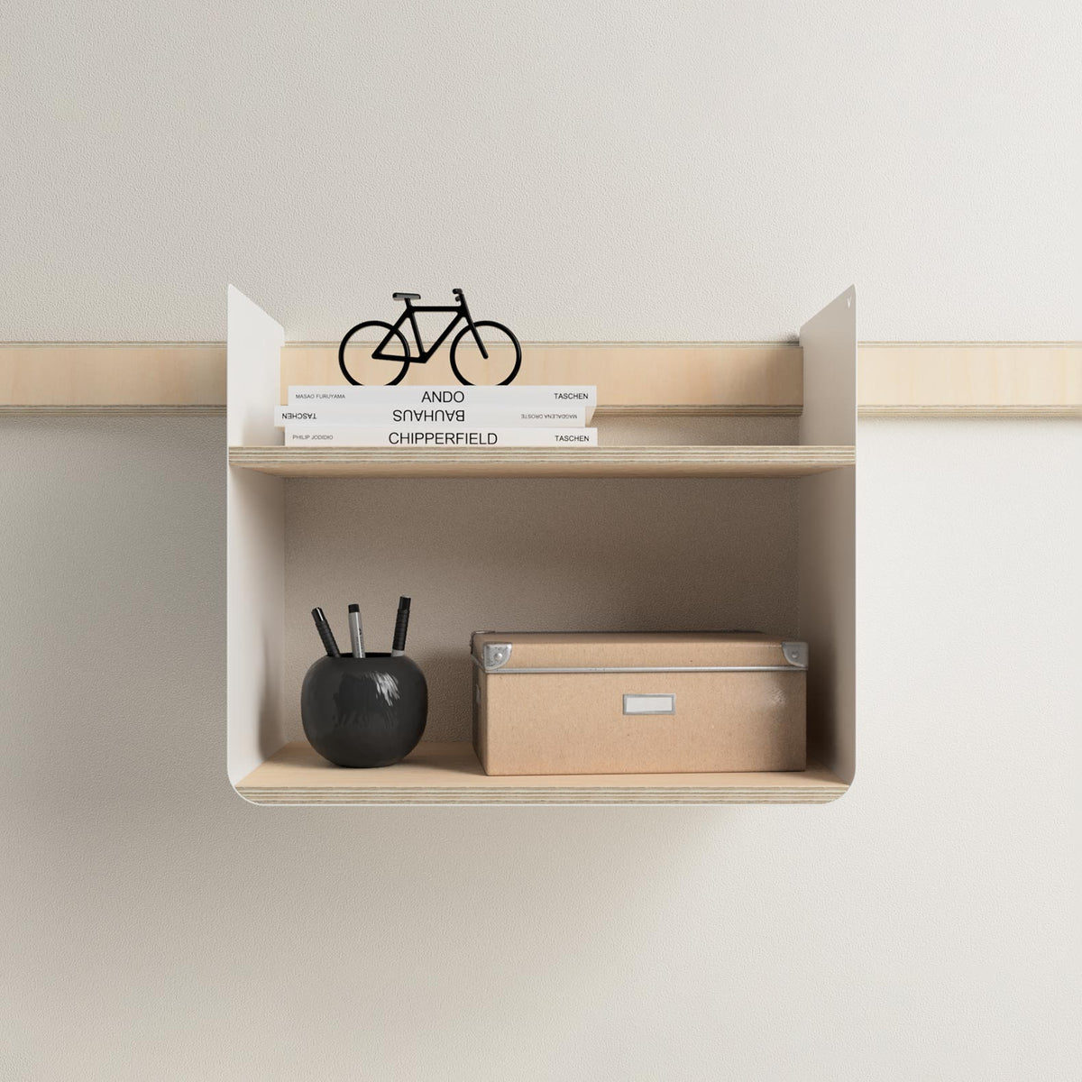 Variand A02 wide wall shelf — design wall storage | Antifer