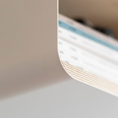Variand A02 L wall shelf — view from below | Antifer