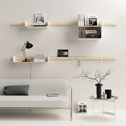 Variand A02 wall shelf — wood construction detail | Antifer