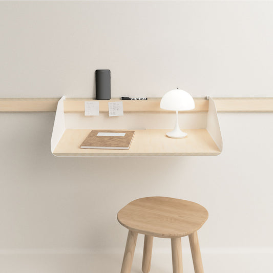 Bureau mural suspendu Variand D01 — espace de travail mural design | Antifer